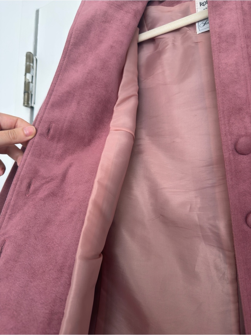 Pink Suede Jacket - Picture 3 of 4